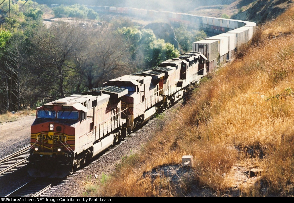 Stack train climbs east